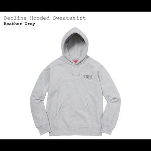 Supreme Decline Hoodie gray